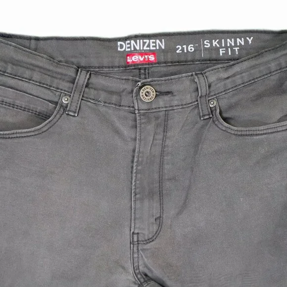 Denizen from Levi's Jeans 216 Skinny Fit - Light Gray W36 - Picture 2 of 8